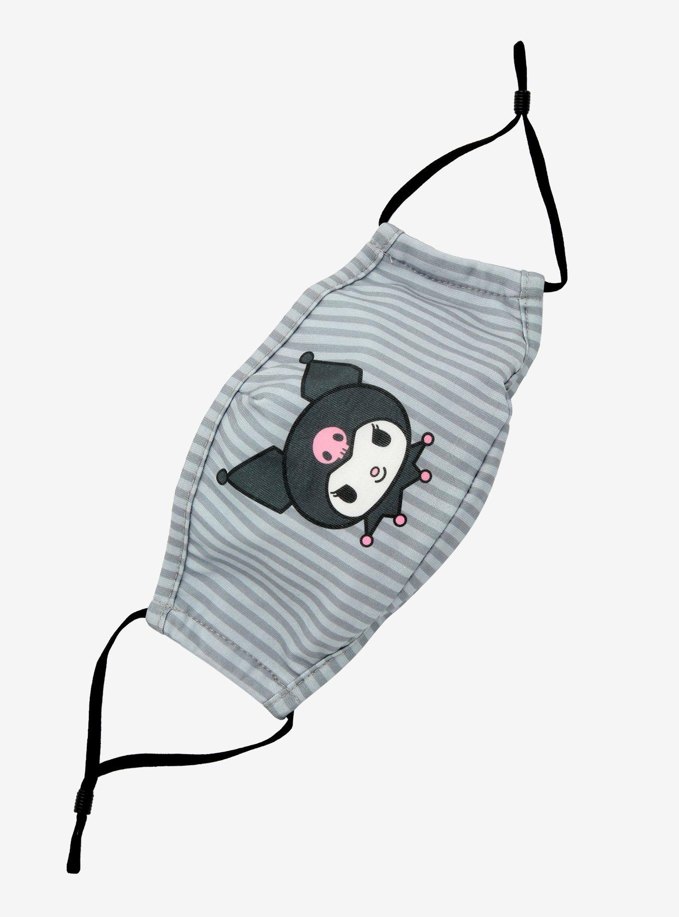 Kuromi Stripe Adjustable Fashion Face Mask, , hi-res