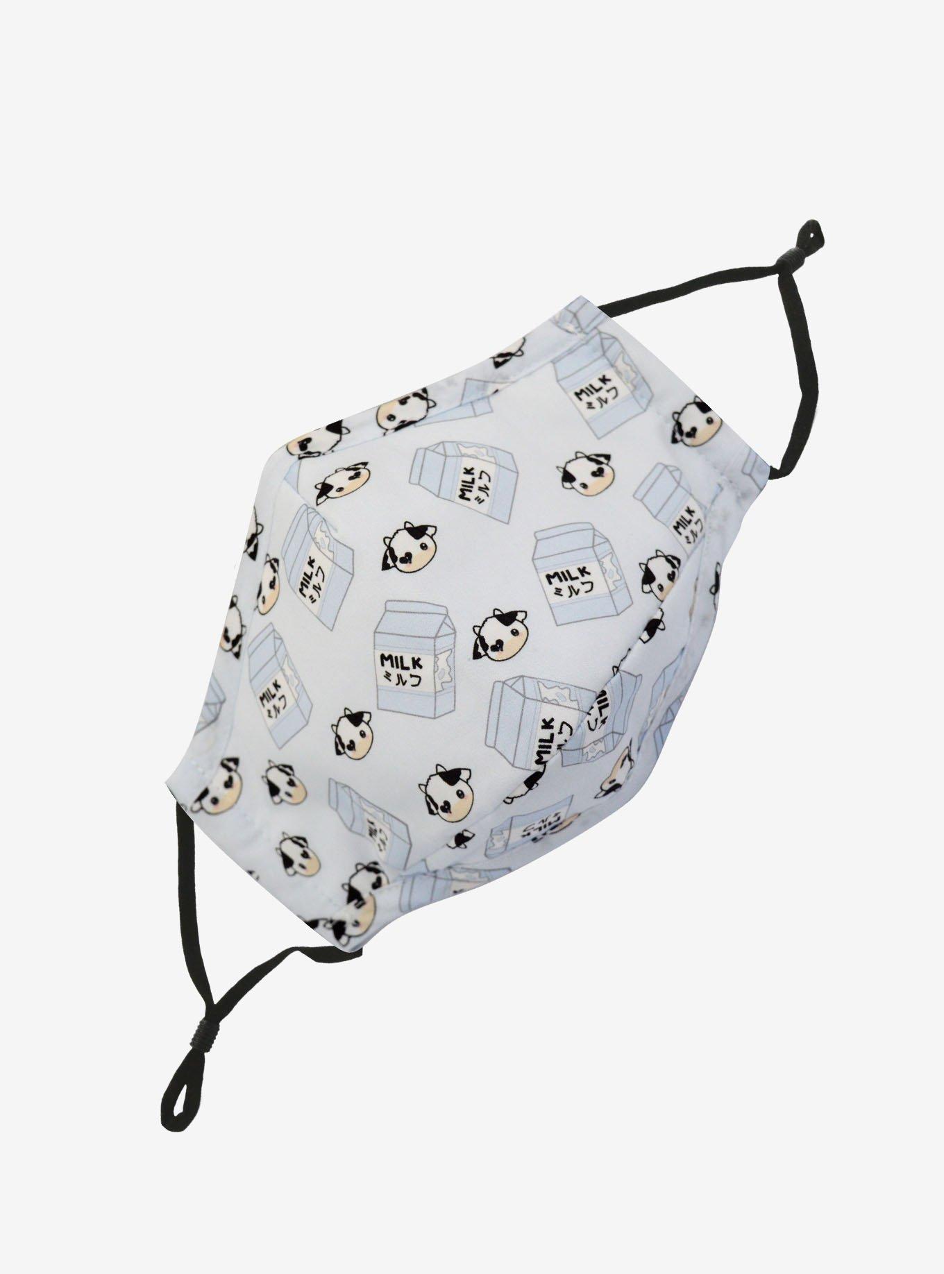 Milk & Cow Adjustable Fashion Face Mask With Filter & Filter Pocket, , hi-res