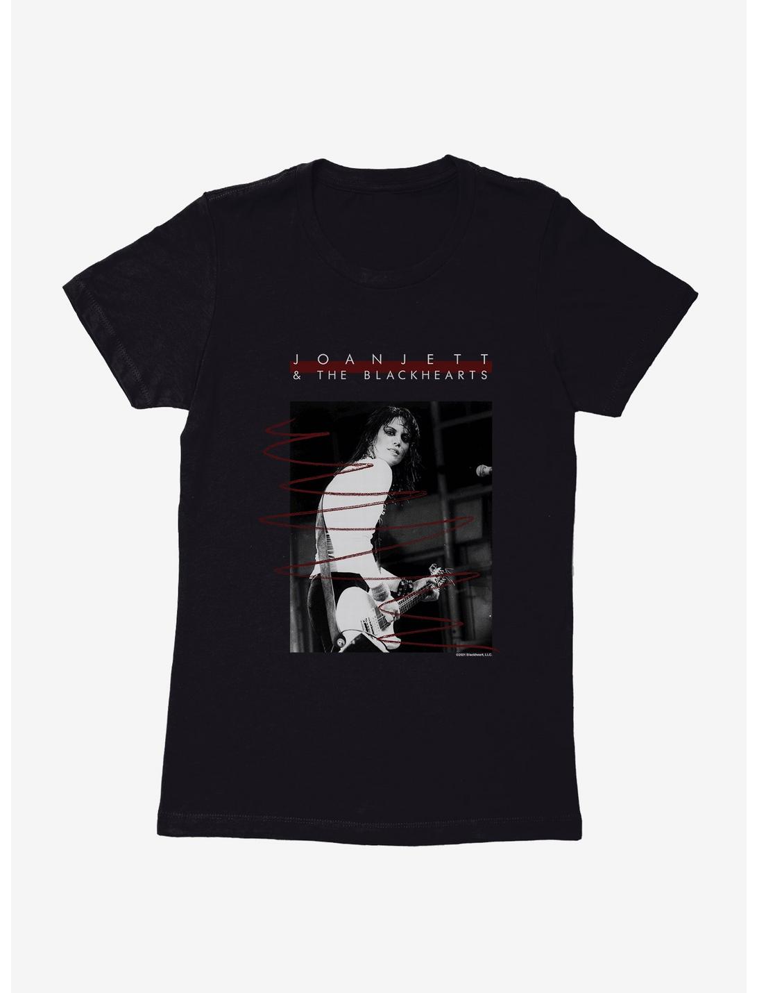 Joan Jett And The Blackhearts Black & White Photo Womens T-Shirt, , hi-res
