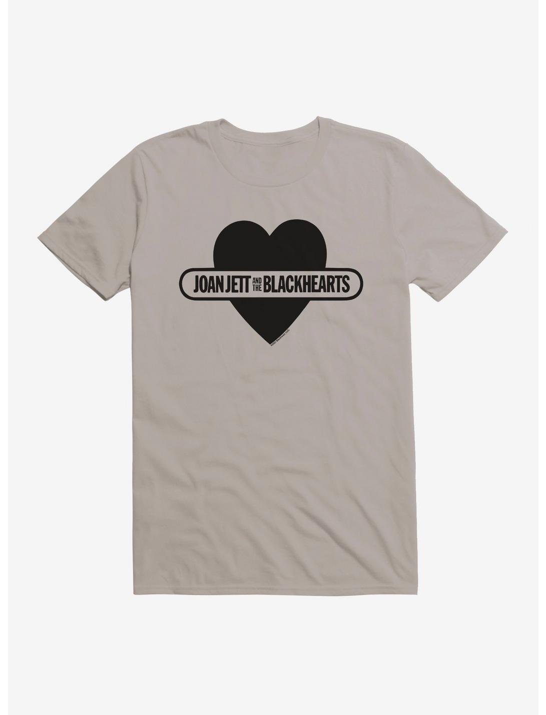 Joan Jett And The Blackhearts Strikethrough Logo T-Shirt, LIGHT GREY, hi-res