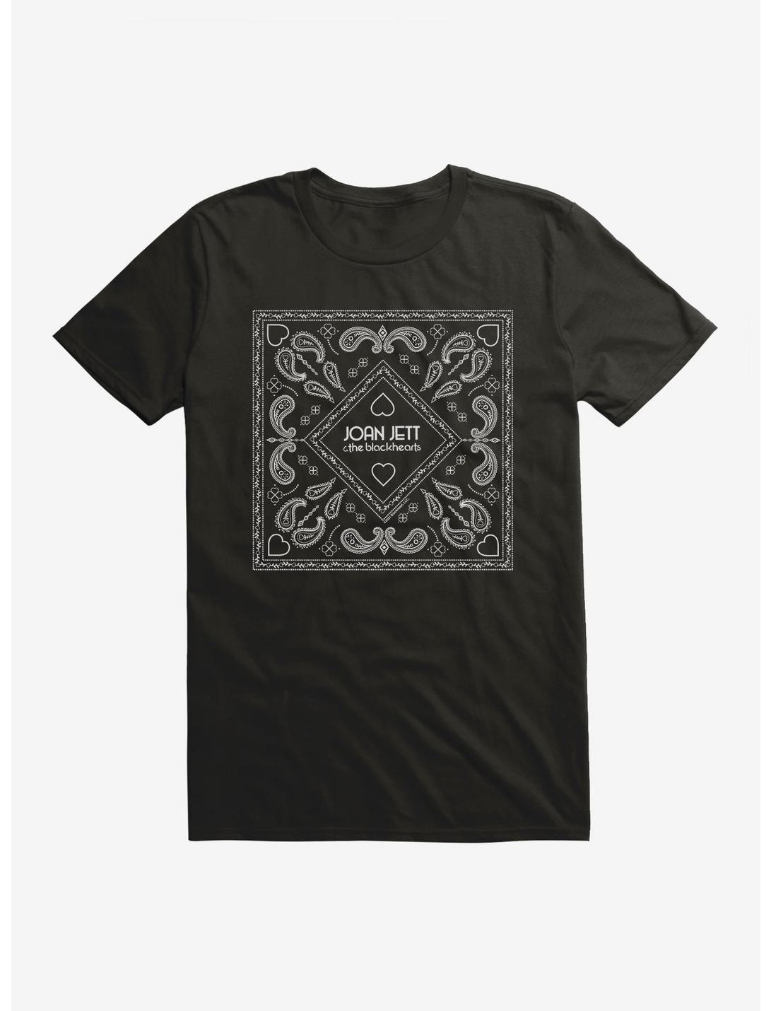 Joan Jett Paisley Bandana Logo T-Shirt, BLACK, hi-res