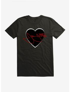 Joan Jett Red Script Autograph In Heart T-Shirt, , hi-res
