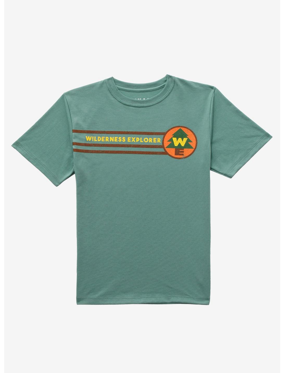 Disney Pixar Up Wilderness Explorer Youth T-Shirt - BoxLunch Exclusive, GREEN HEATHER, hi-res