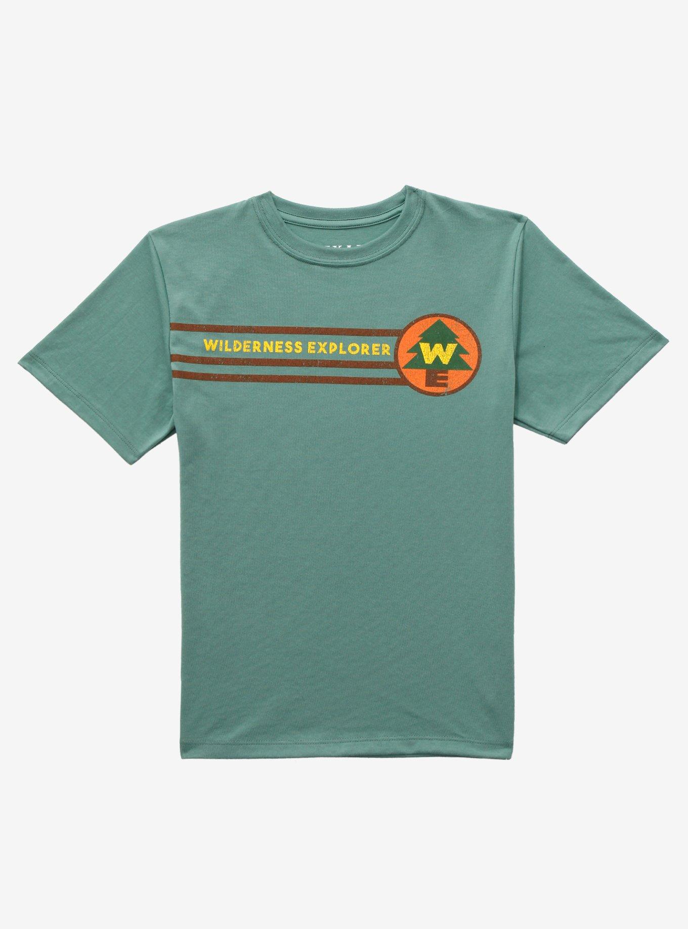 Disney Pixar Up Wilderness Explorer Youth T-Shirt - BoxLunch Exclusive, GREEN HEATHER, hi-res