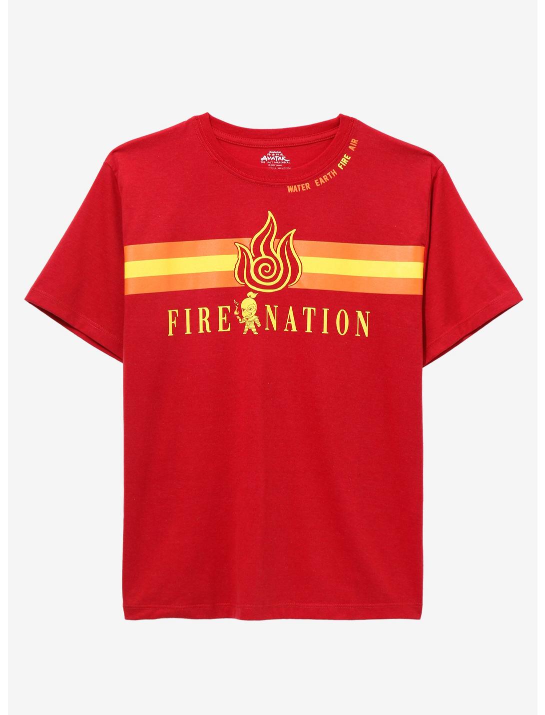 Avatar: The Last Airbender Fire Nation Youth T-Shirt - BoxLunch Exclusive, RED, hi-res