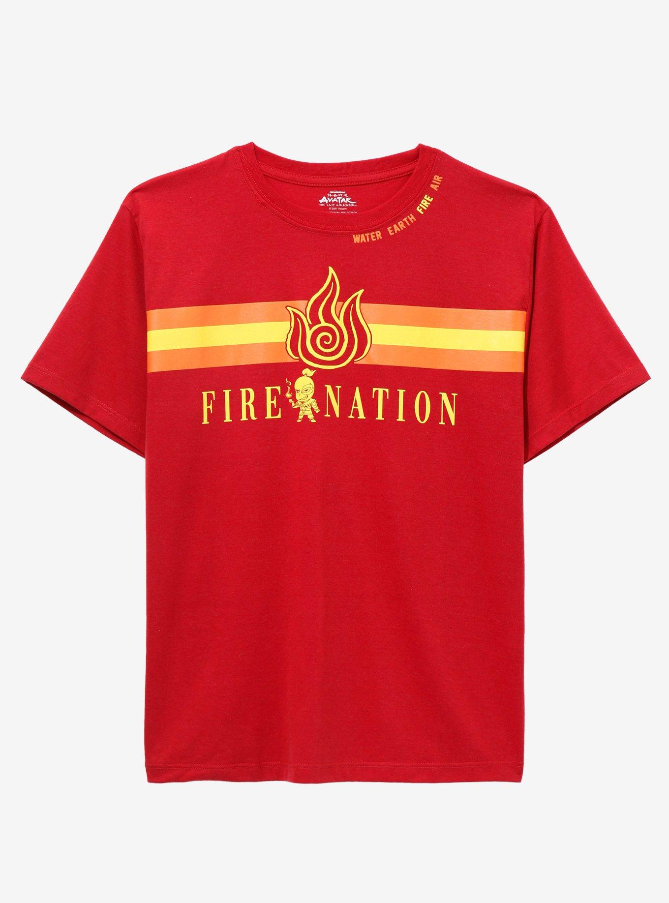 Avatar: The Last Airbender Fire Nation Youth T-Shirt - BoxLunch Exclusive, RED, hi-res