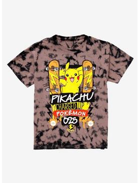 Pokémon Pikachu Charged Up Youth Tie-Dye T-Shirt - BoxLunch Exclusive, , hi-res