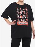 DC Comics The Suicide Squad Character Grid Distressed Oversized T-Shirt Plus Size, MULTI, hi-res