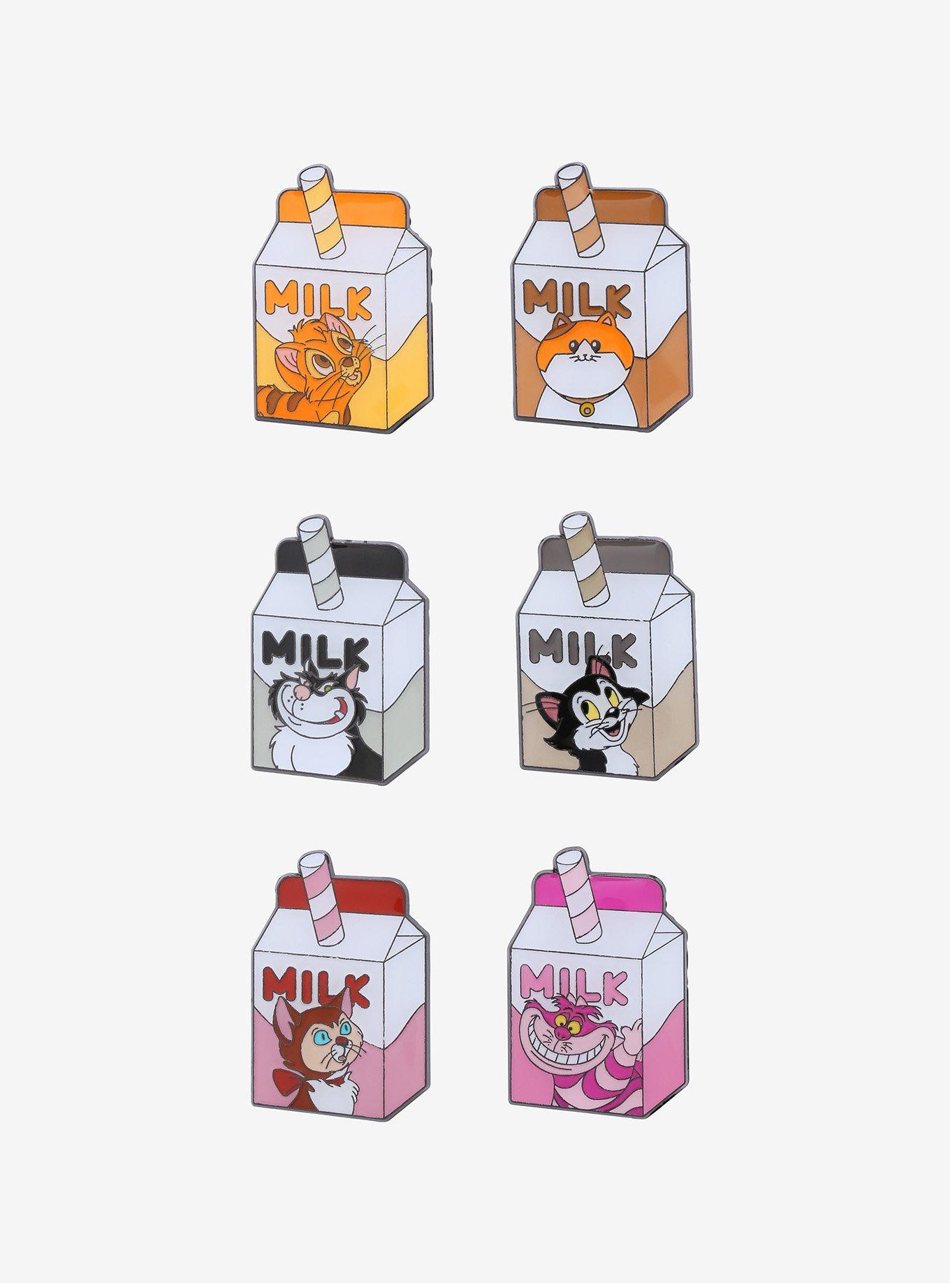 Loungefly Disney Milk Cats Blind Box Enamel Pin, , hi-res