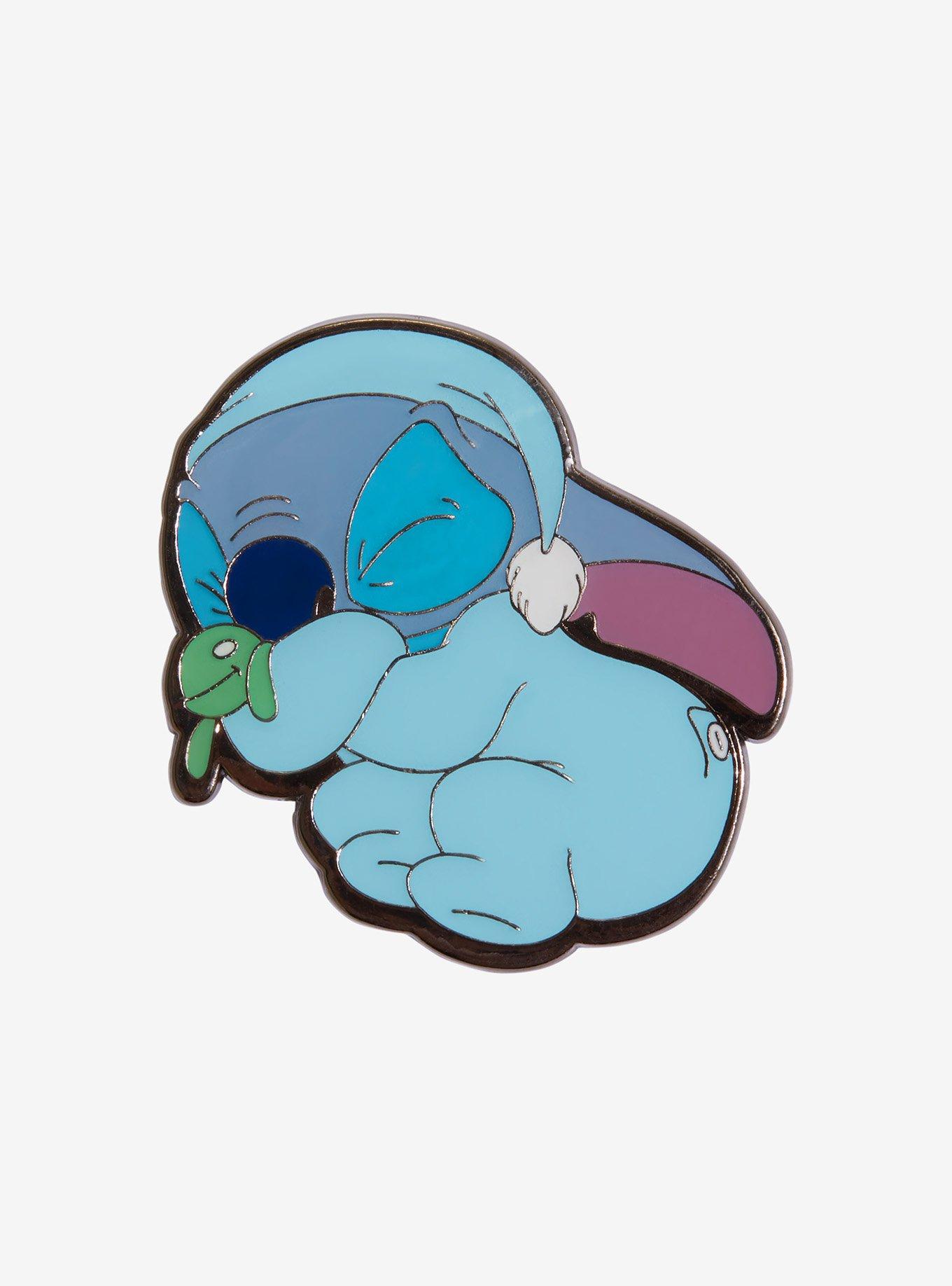 Loungefly Disney Lilo & Stitch Sleeping Stitch Enamel Pin, , hi-res