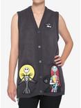 The Nightmare Before Christmas Jack & Sally Applique Girl Sweater Vest, MULTI, hi-res
