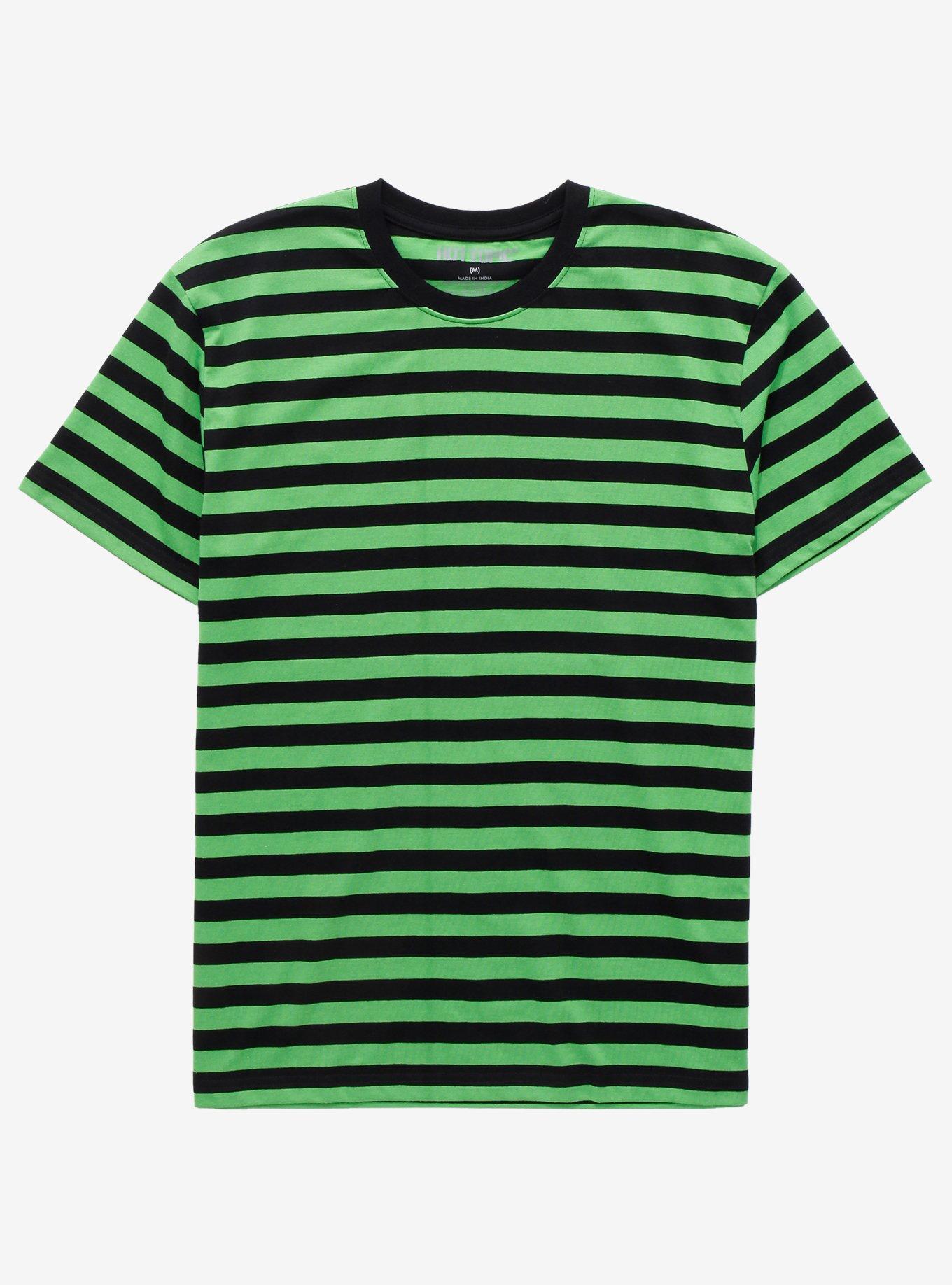 Green & Black Stripe T-Shirt, STRIPE - GREEN, hi-res