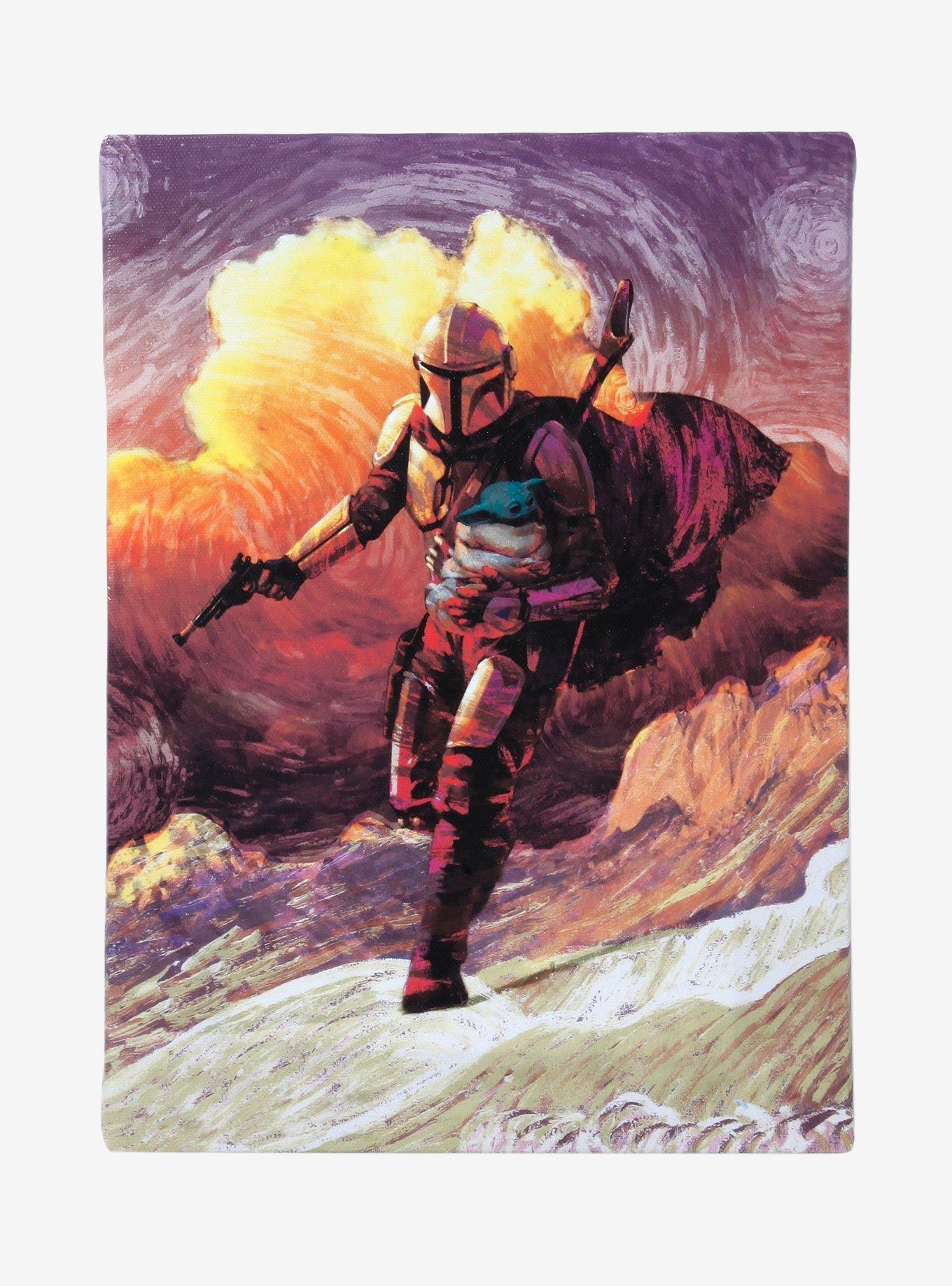 Star Wars The Mandalorian The Child Starry Canvas Wall Art, , hi-res