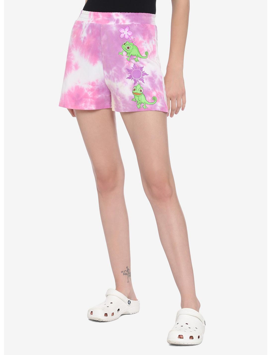 Disney Tangled Pascal Tie-Dye Girls Lounge Shorts, MULTI, hi-res