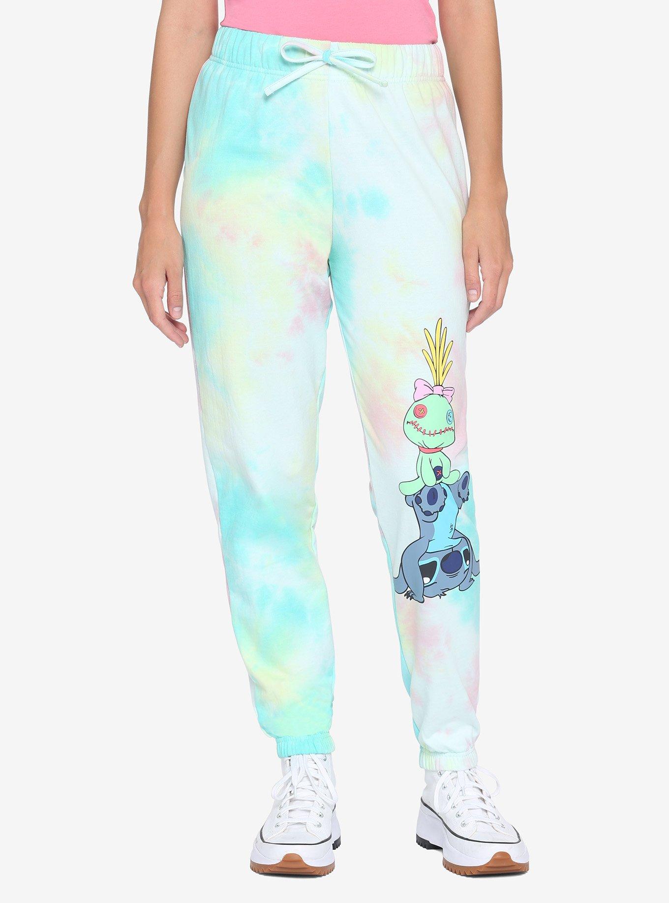 Disney Lilo & Stitch Scrump Tie-Dye Girls Sweatpants, MULTI, hi-res