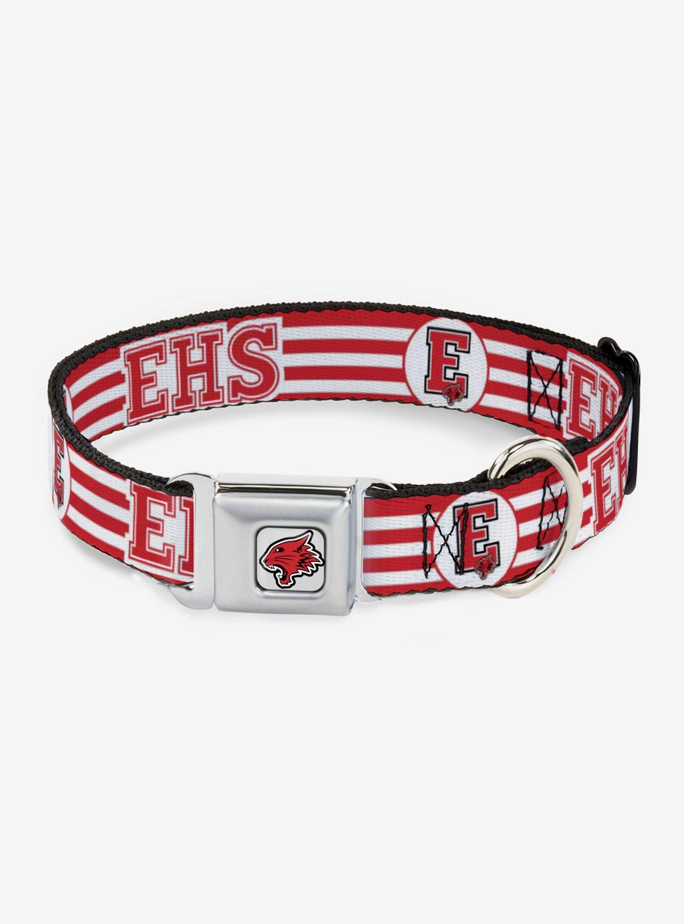 High School Musical East High School Wildcats Stripe Seatbelt Dog Collar, MULTICOLOR, hi-res