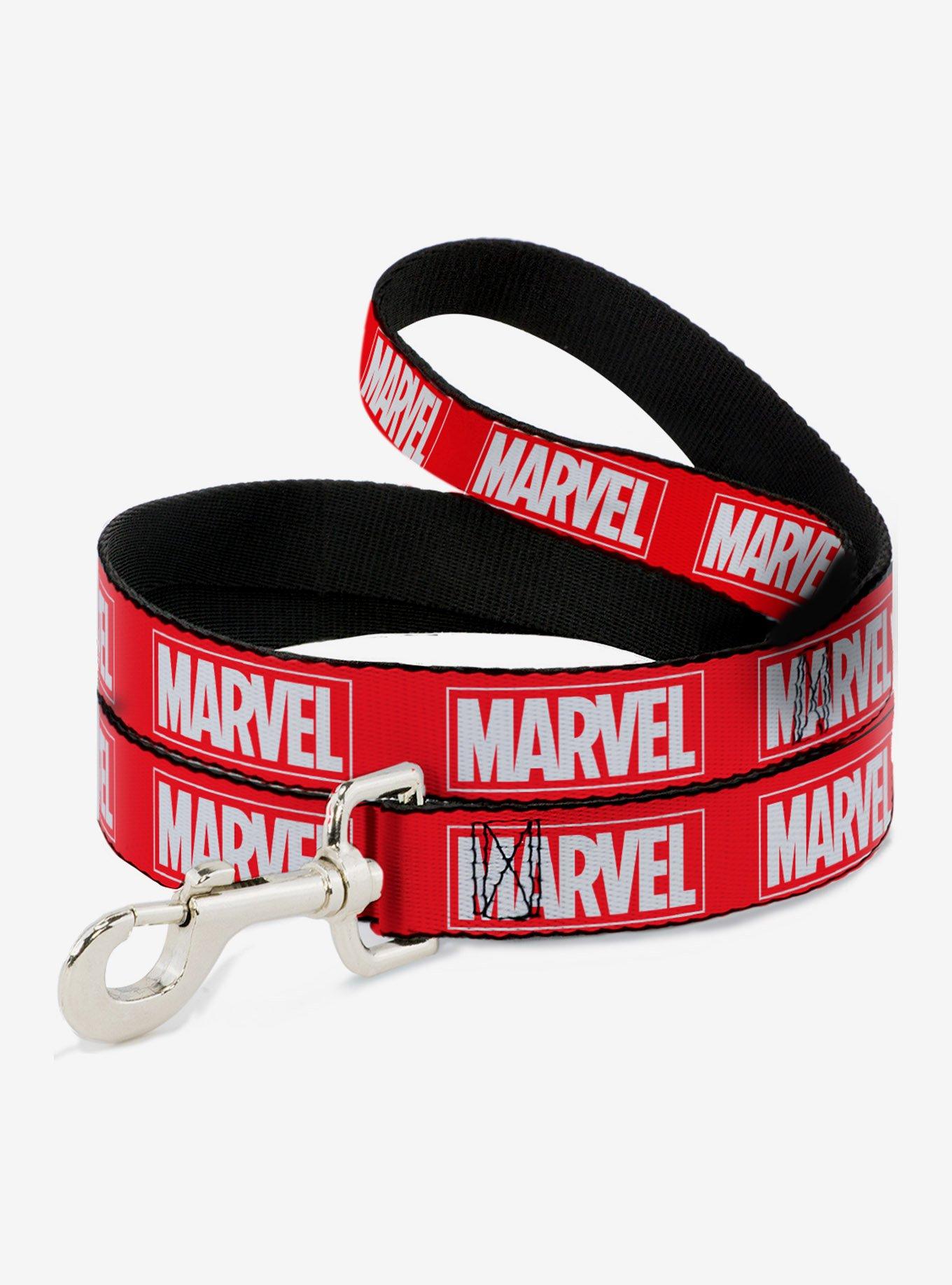 Marvel Red Brick Logo Red White Dog Leash, , hi-res