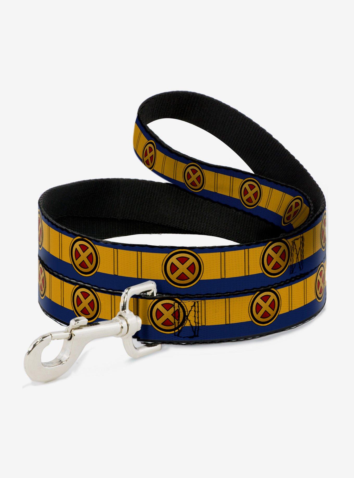 Marvel X-Men Cyclops Utility Strap Blue Gold Black Red Dog Leash, , hi-res