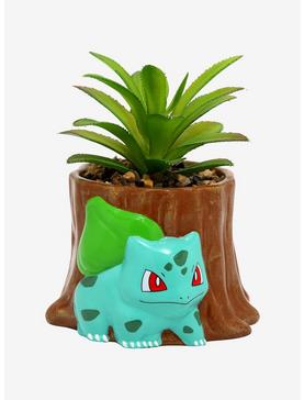 Pokémon Bulbasaur Tree Stump Faux Succulent Planter - BoxLunch Exclusive, , hi-res