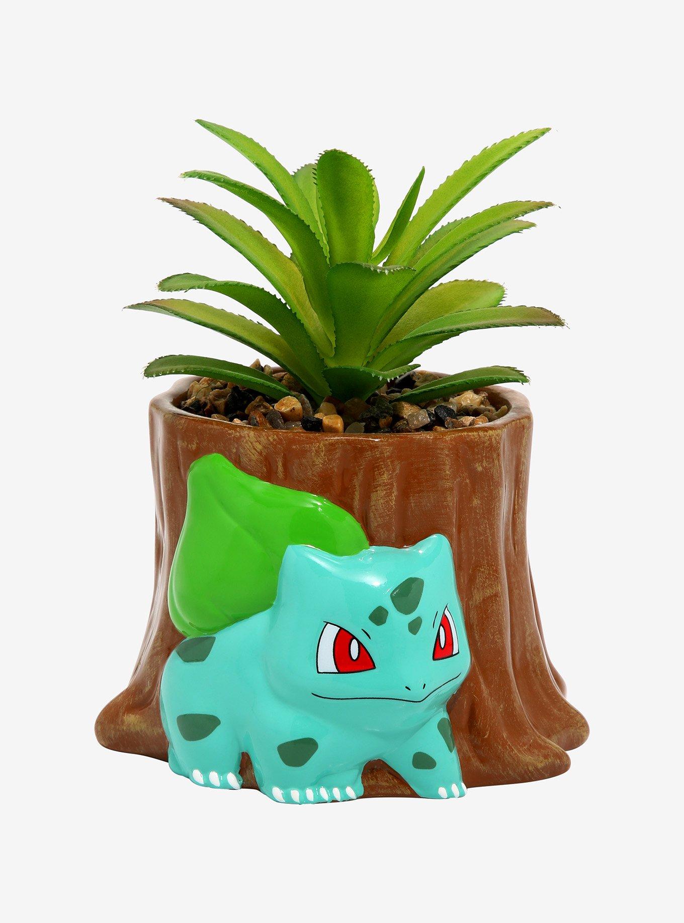 Pok&eacute;mon Bulbasaur Tree Stump Faux Succulent Planter - BoxLunch Exclusive, , hi-res