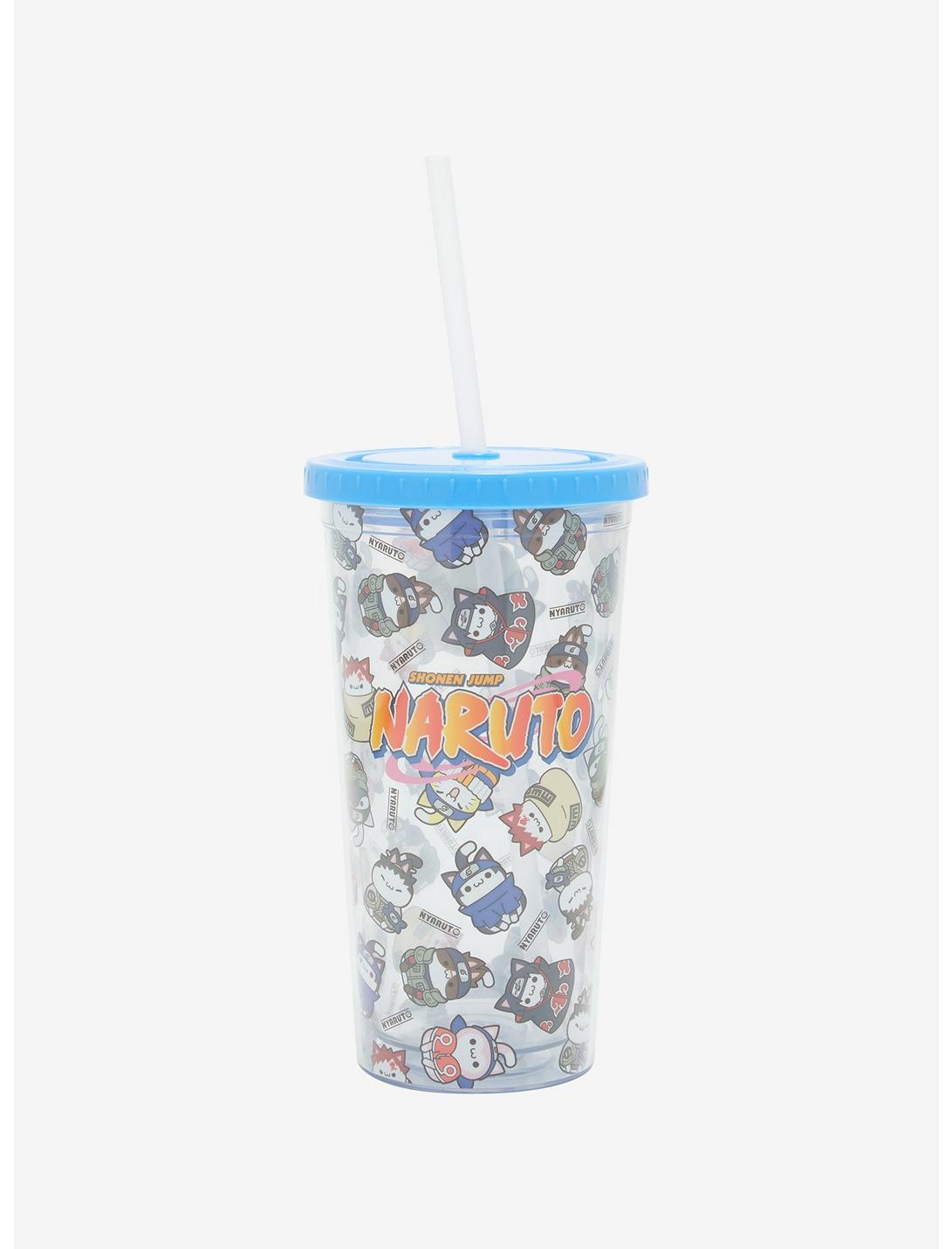 Naruto Shippuden Nyaruto Group Acrylic Travel Cup, , hi-res