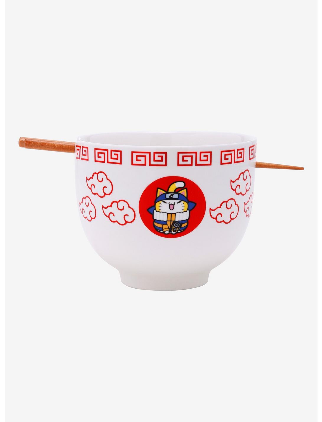 Naruto Shippuden Nyaruto Ramen Bowl With Chopsticks, , hi-res