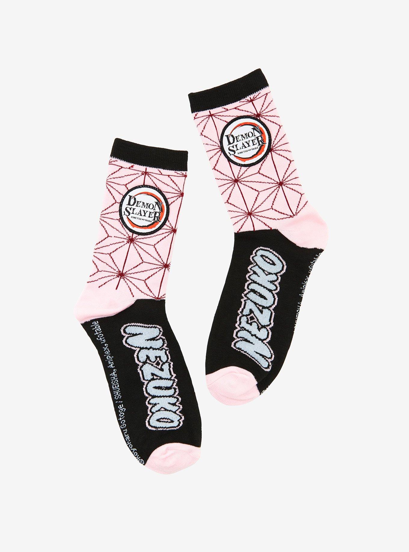 Demon Slayer: Kimetsu no Yaiba Nezuko Socks - BoxLunch Exclusive, , hi-res
