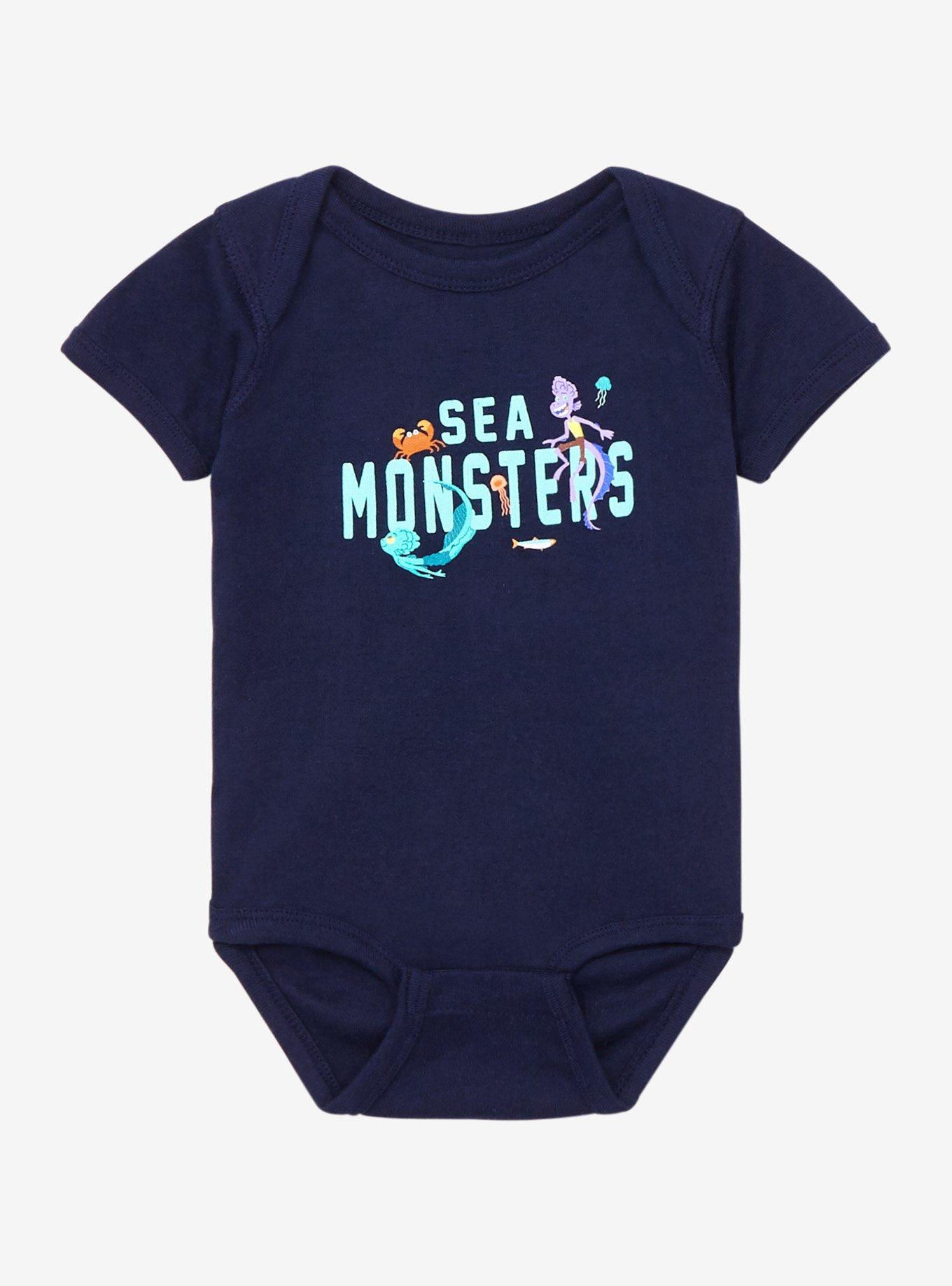 Disney Pixar Luca Sea Monsters Infant One-Piece - BoxLunch Exclusive, DARK BLUE, hi-res