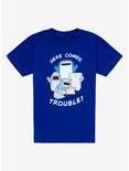 Samezu Sharks Here Comes Trouble Toddler T-Shirt - BoxLunch Exclusive, BLUE, hi-res