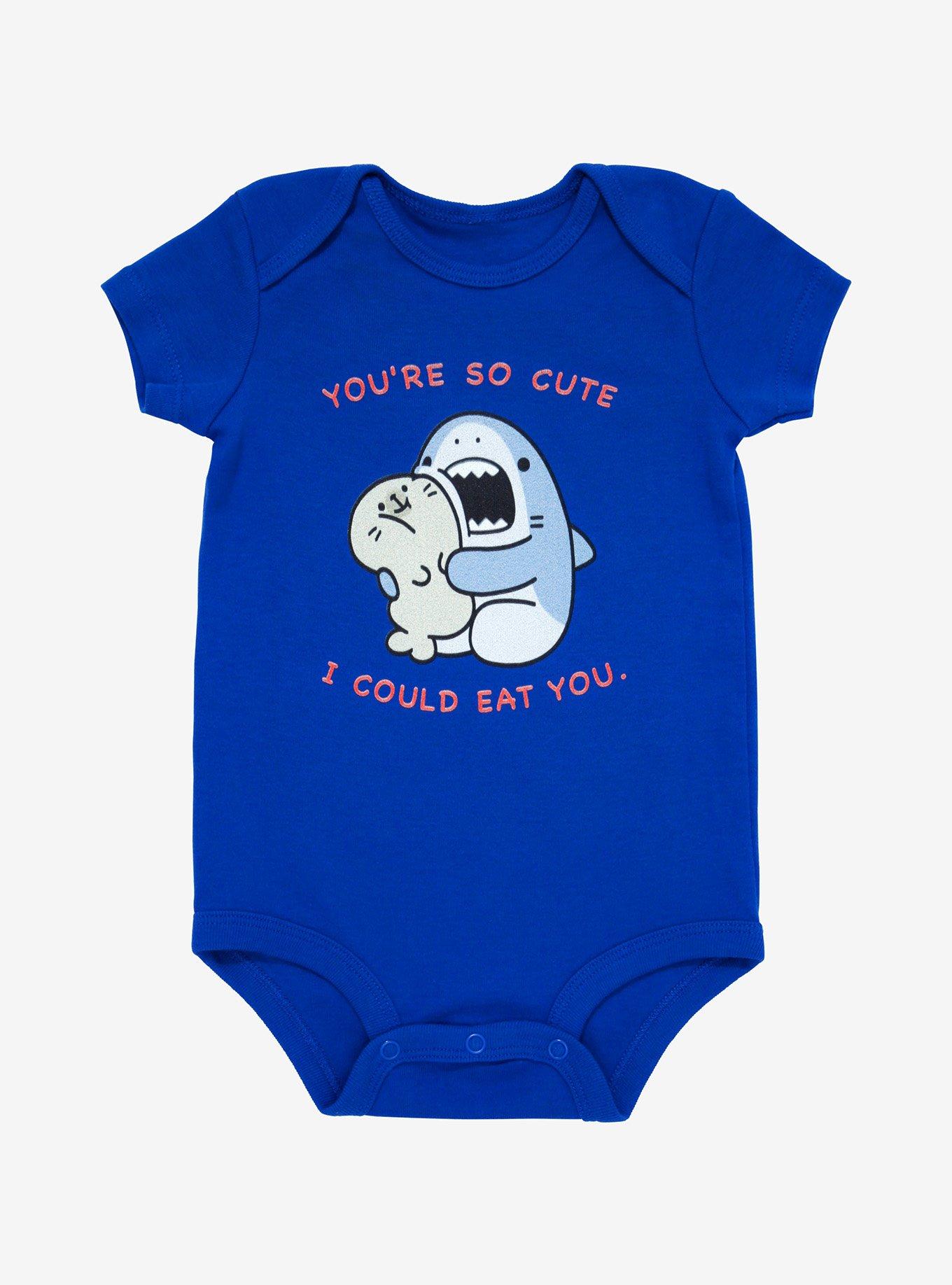 Samezu Jaggy and Yummy Hugs Infant One-Piece - BoxLunch Exclusive, BLUE, hi-res