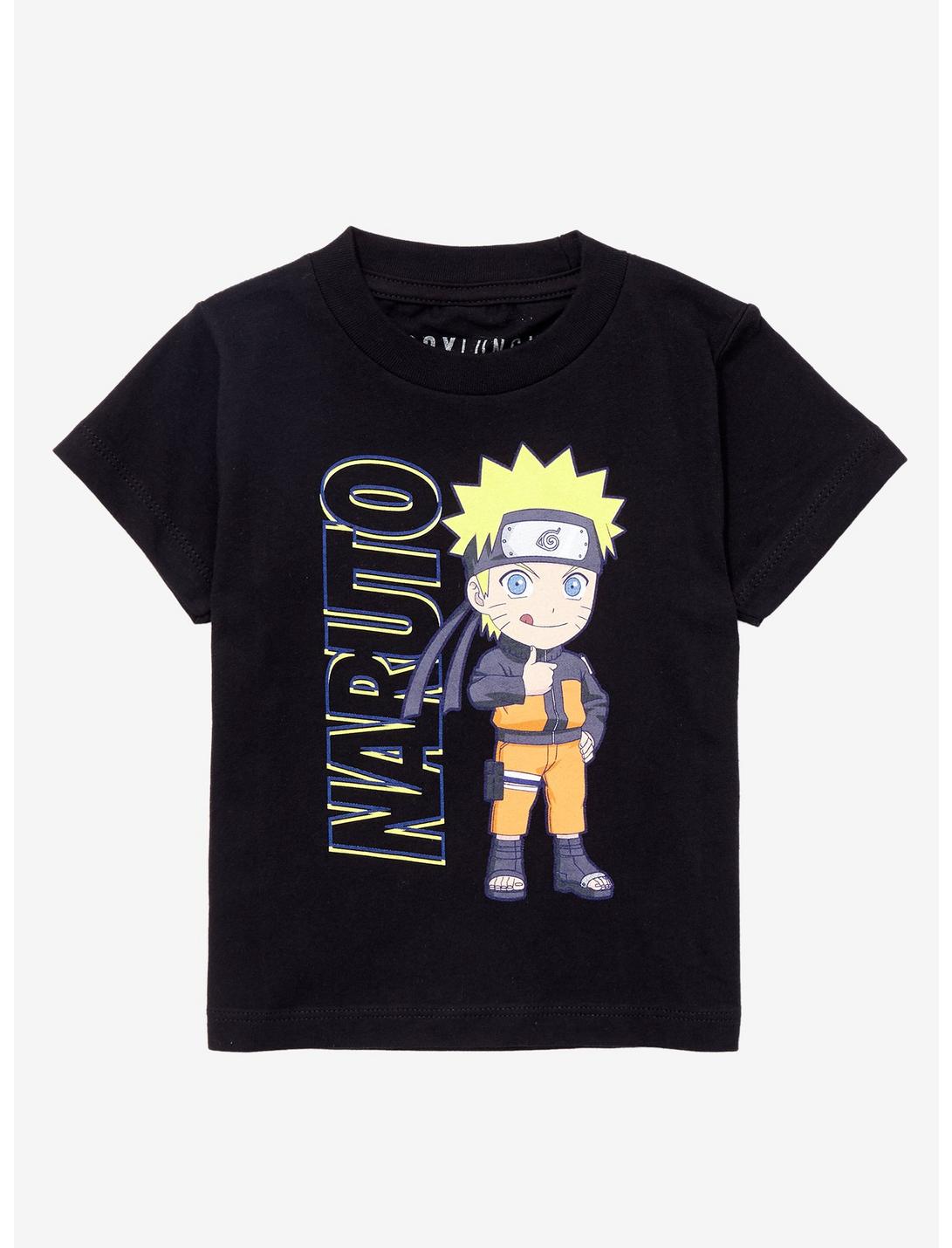 Naruto Shippuden Thumbs Up Toddler T-Shirt - BoxLunch Exclusive, BLACK, hi-res