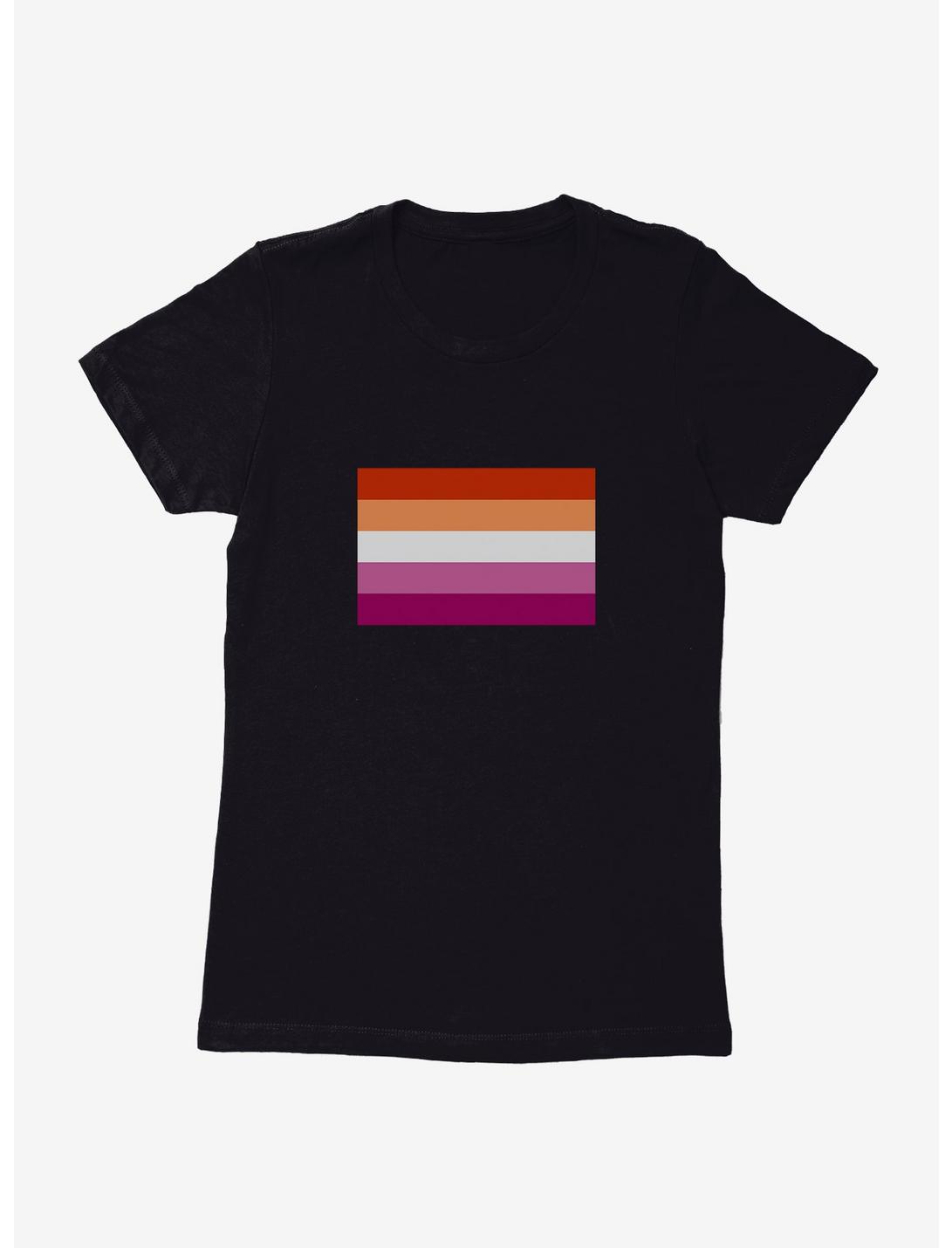 Pride Flags Lesbian T-Shirt, BLACK, hi-res