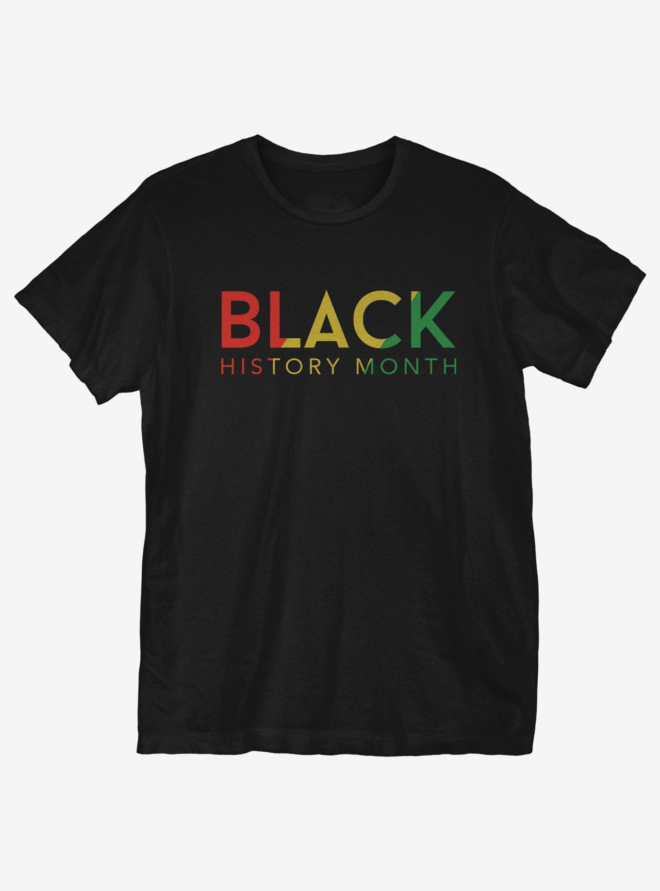 Black History Month Color Stripe T-Shirt, BLACK, hi-res