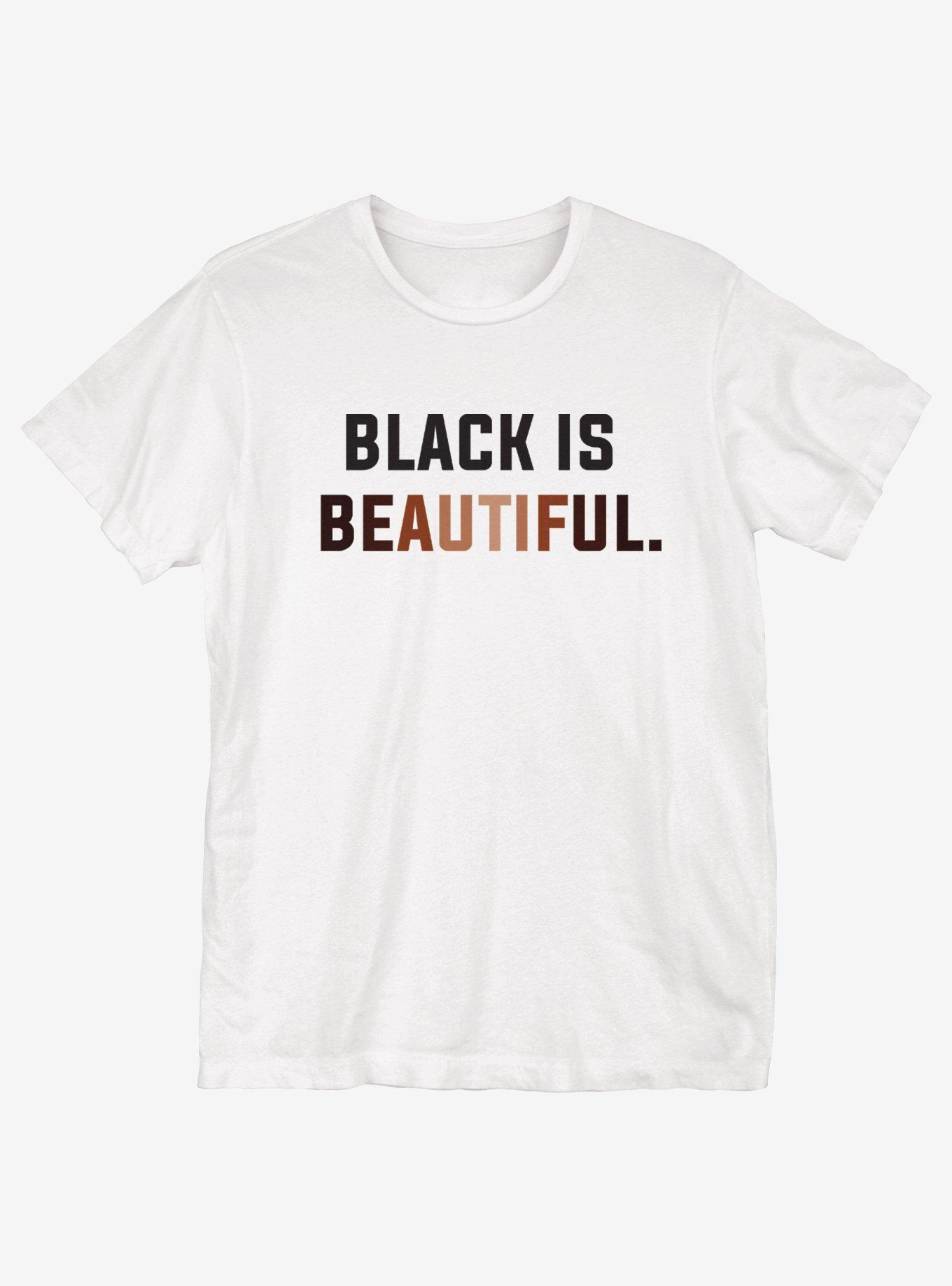Black History Month Black Is Beautiful T-Shirt, WHITE, hi-res