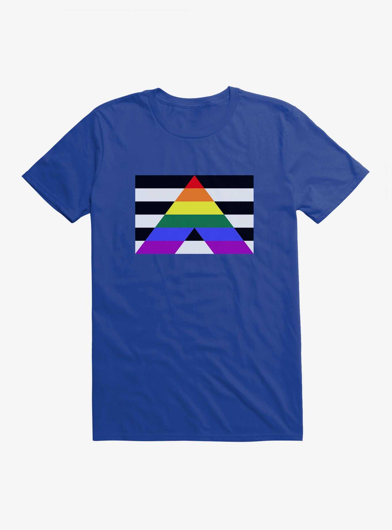 Pride Flags Straight Ally T-Shirt, ROYAL BLUE, hi-res