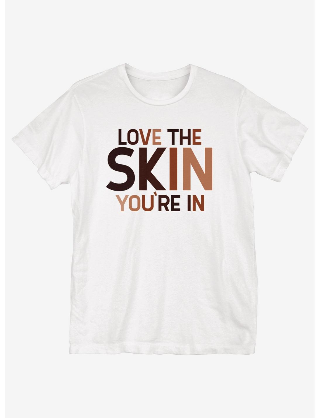 Black History Month Love The Skin You're In T-Shirt, WHITE, hi-res
