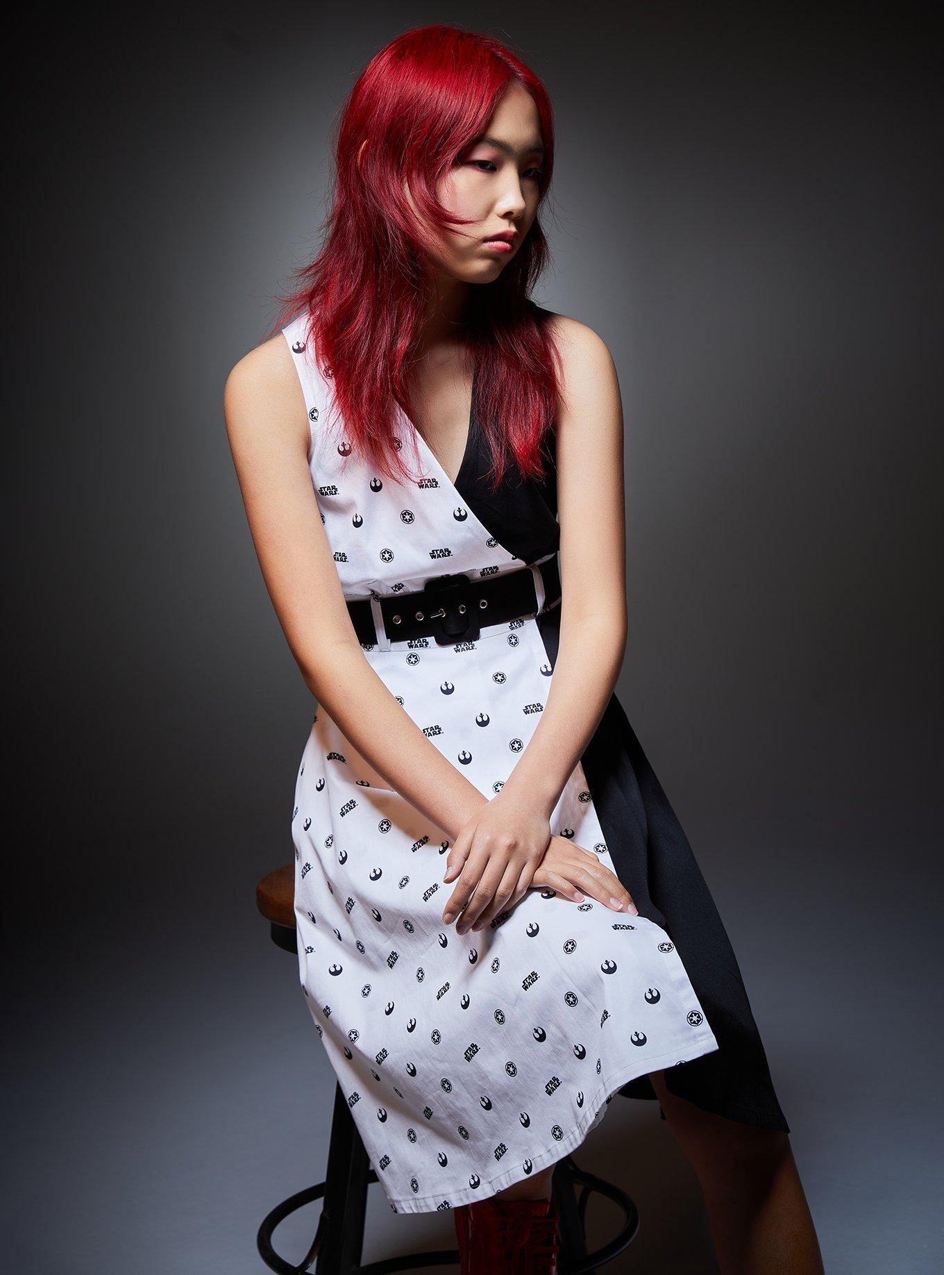 Her Universe Star Wars Black & White Symbol Dress Her Universe Exclusive, MULTI, hi-res