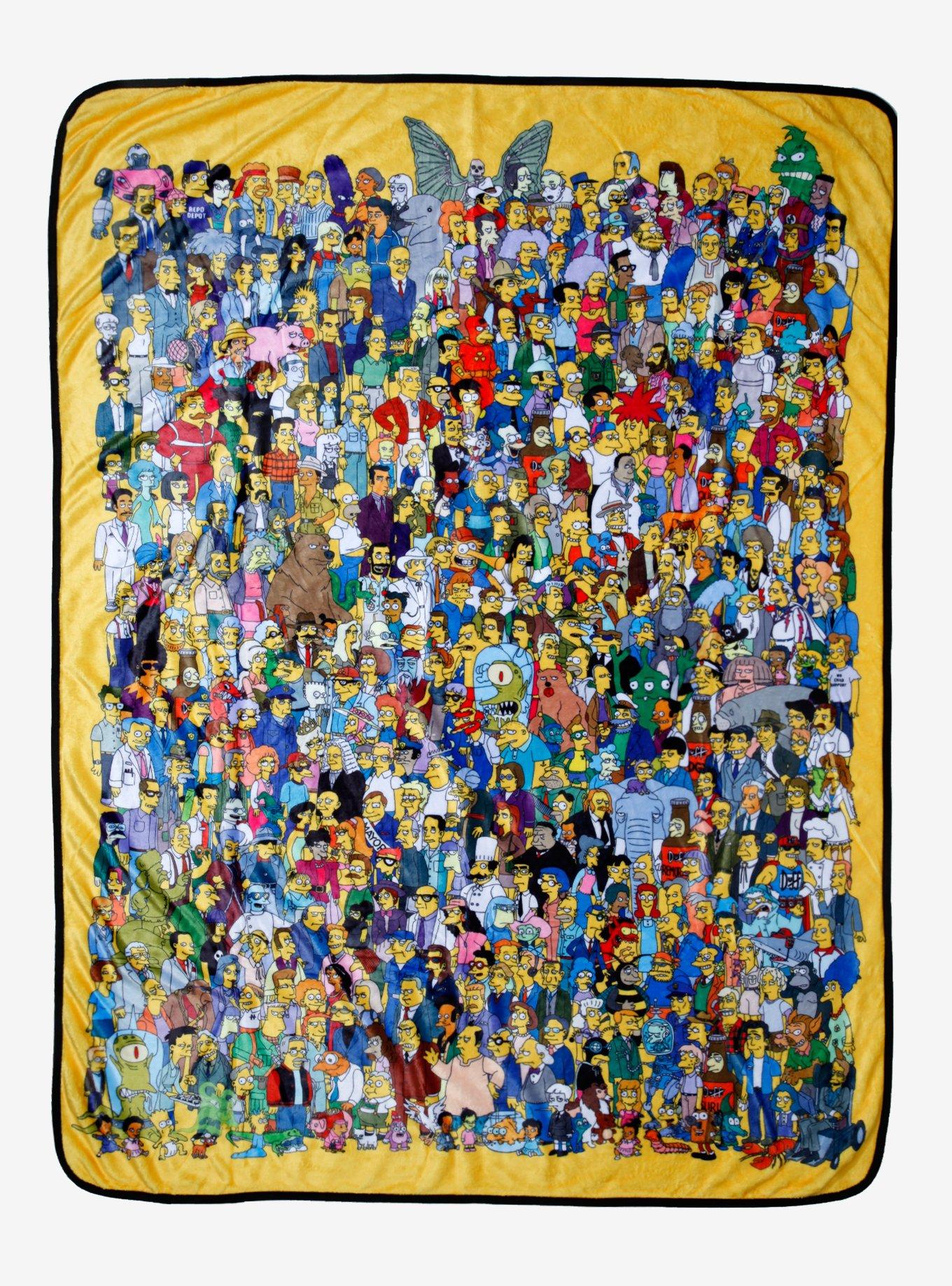 The Simpsons Cast Throw Blanket, , hi-res