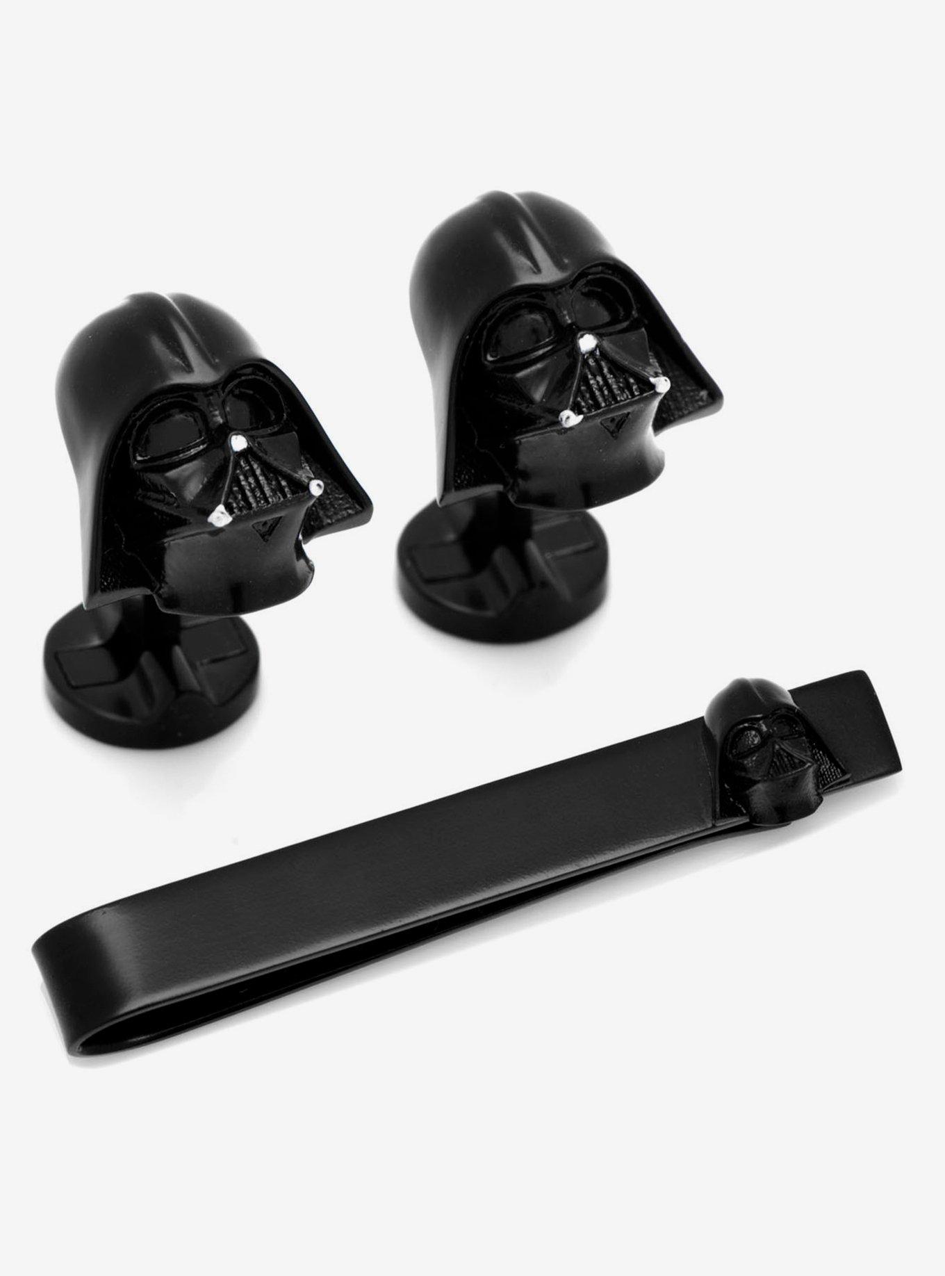 Star Wars 3D Darth Vader Cufflinks and Tie Bar Set, , hi-res