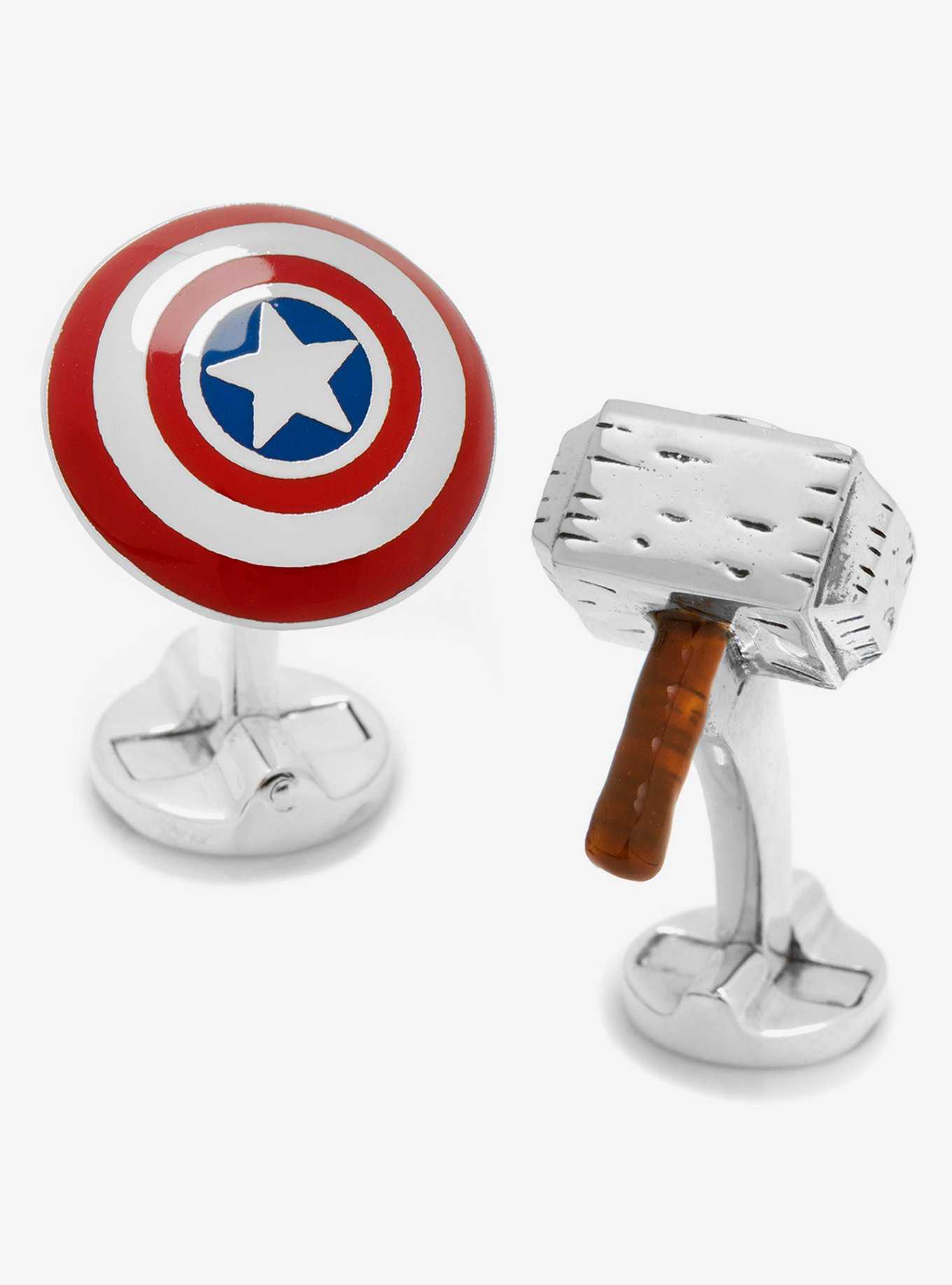 Marvel Endgame Captain America "I Knew It" 3D Cufflinks, , hi-res