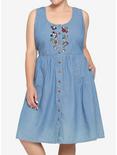 Disney Mickey & Friends Characters Chambray Dress Plus Size, MULTI, hi-res
