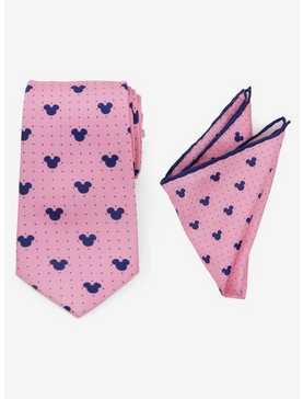 Disney Mickey Mouse Dot Pink Tie and Pocket Square Set, , hi-res