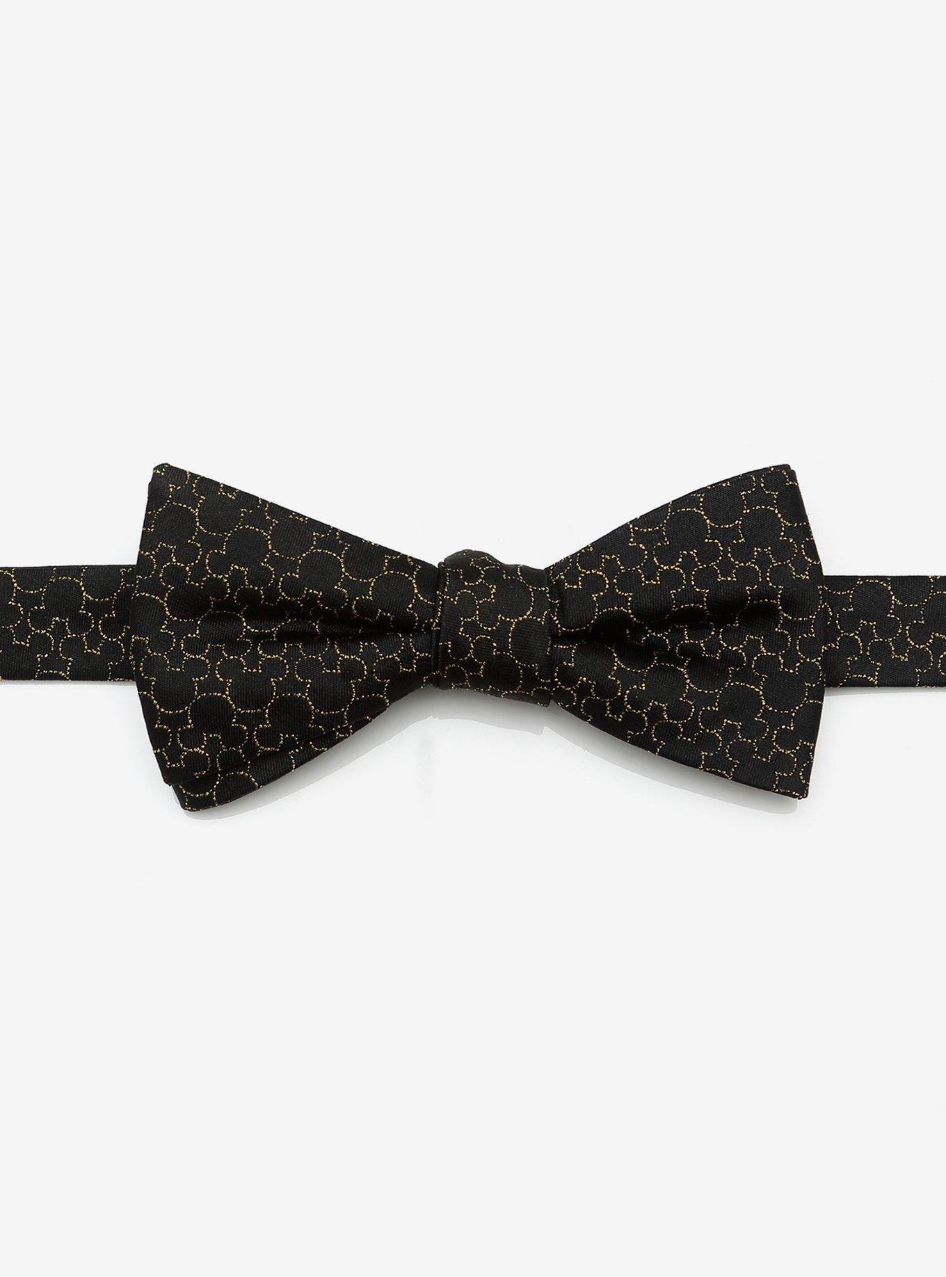 Disney Mickey's 90th Anniversary Compact Silhouette Men's Bow Tie, , hi-res