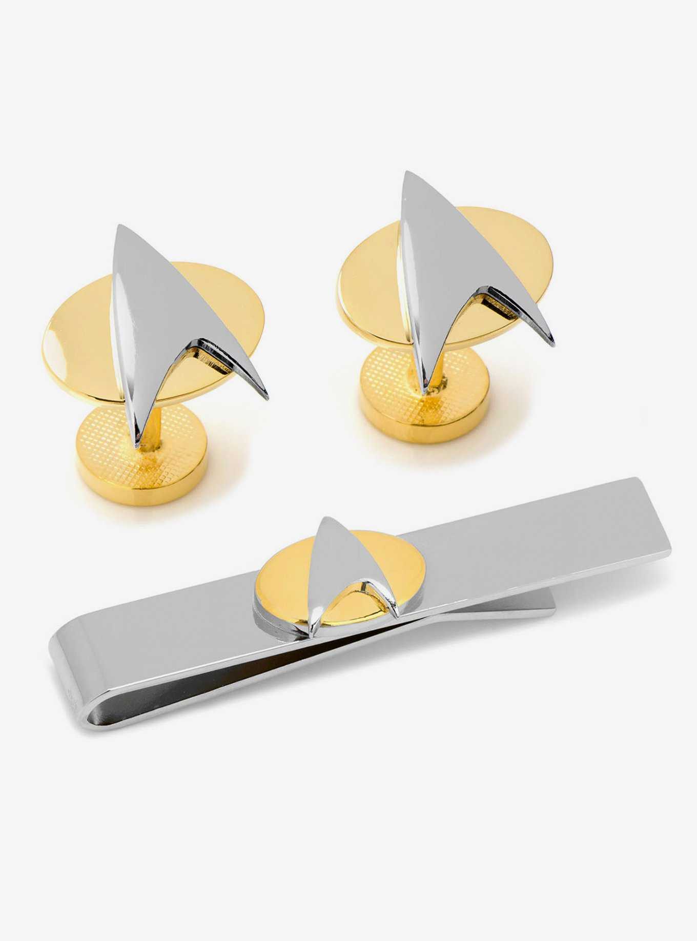 Star Trek, Delta Shield, Cufflinks, Tie Bar, Set, , hi-res