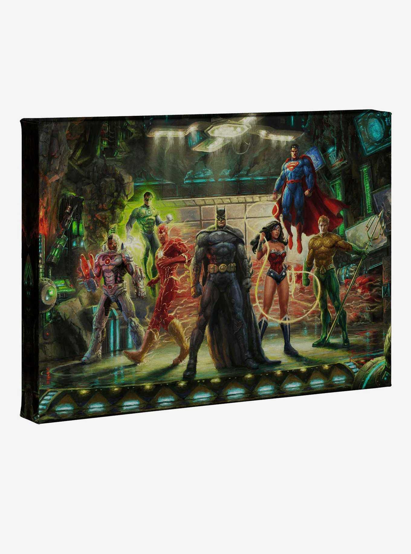 DC Comics The Justice League 10" x 14" Gallery Wrapped Canvas , , hi-res