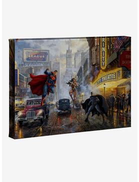 DC Comics Batman, Superman and Wonder Woman 10" x 14" Gallery Wrapped Canvas , , hi-res