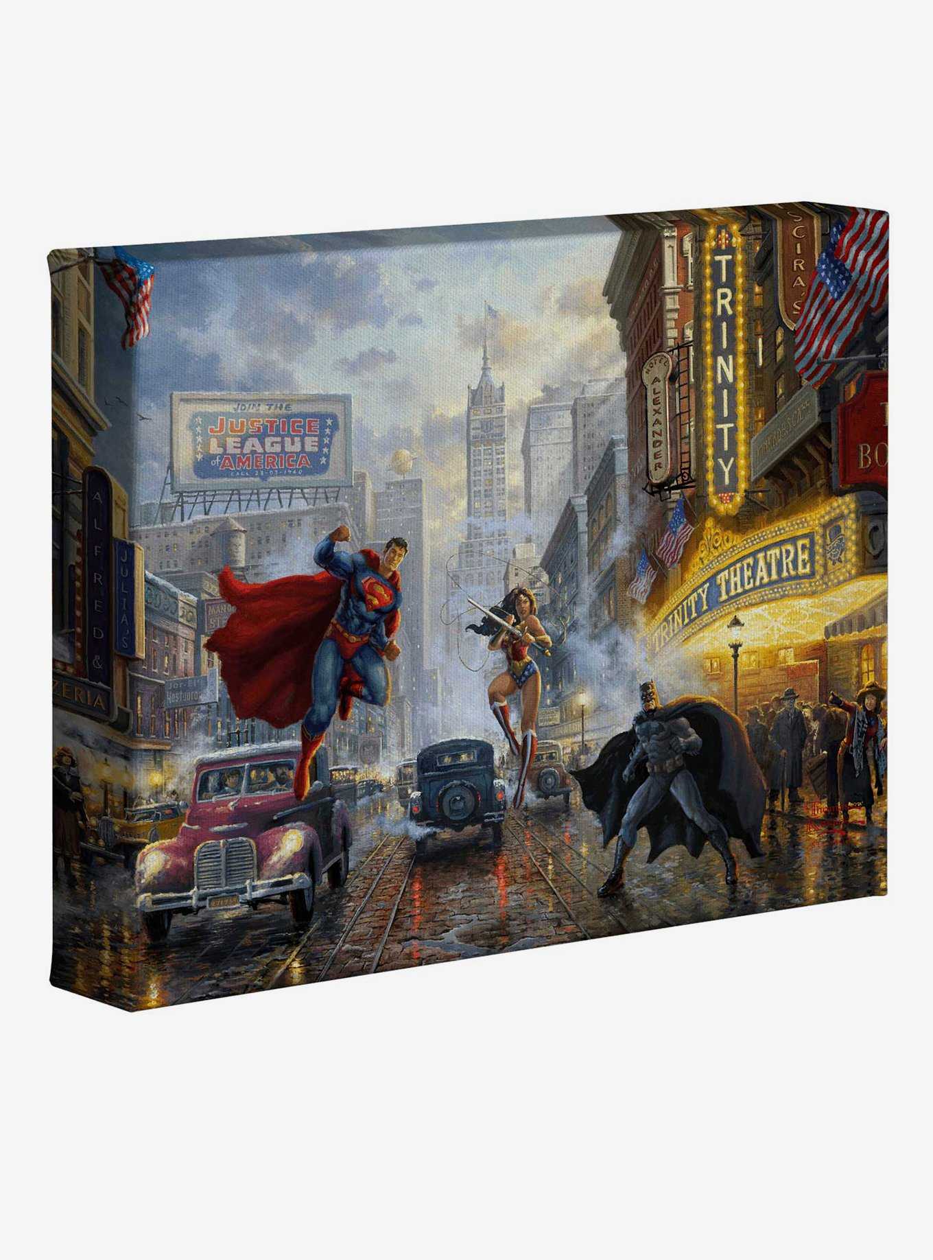 DC Comics Batman, Superman, Wonder Woman Trinity 8" x 10" Gallery Wrapped Canvas , , hi-res