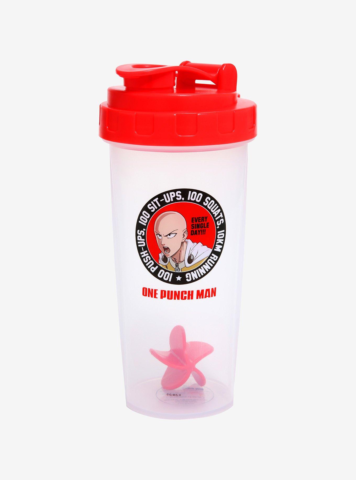 One-Punch Man 100 Push-Ups Shaker Bottle, , hi-res