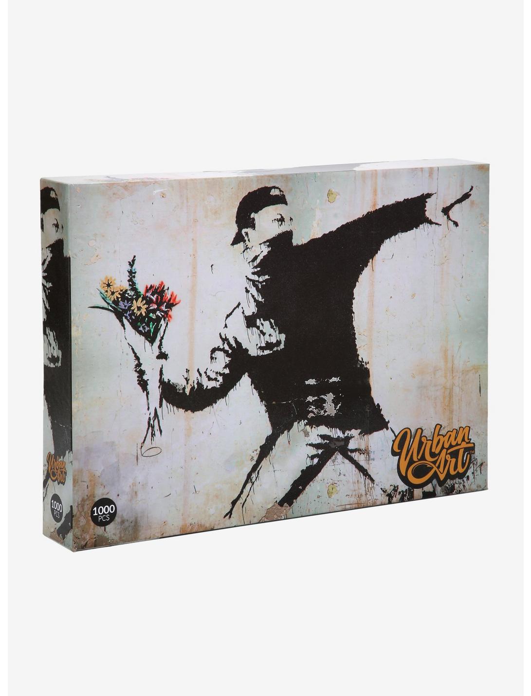 Urban Art Banksy Rage, The Flower Thrower 1000-Piece Puzzle, , hi-res