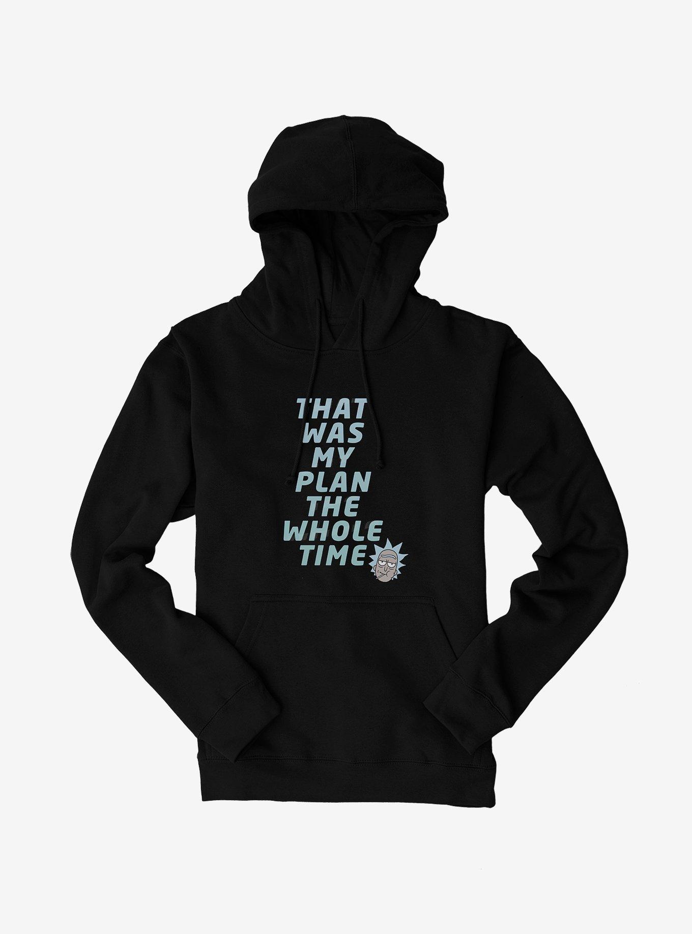 Rick And Morty That Was My Plan Hoodie , BLACK, hi-res